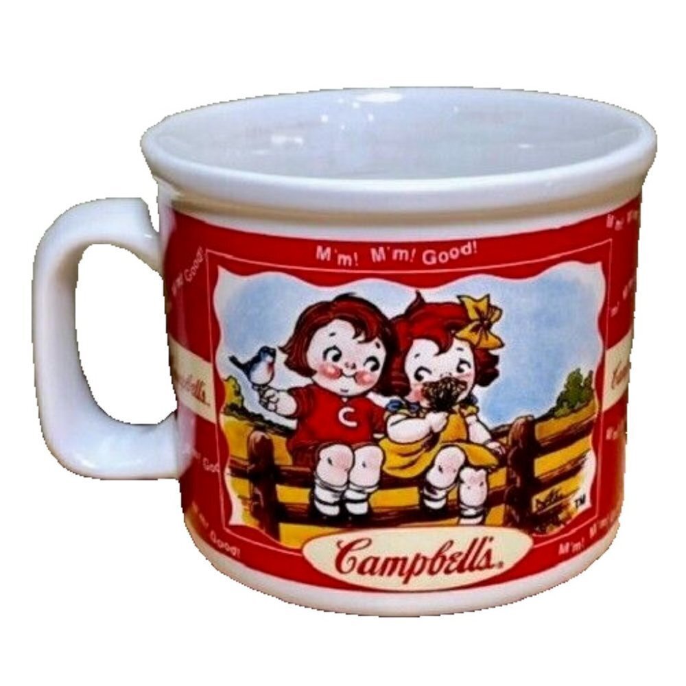 Campbell's M'm! M'm! Good! 2000 Soup Kids Vintage Coffee Mug‎ Cup Summer Fun EUC